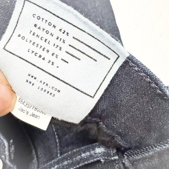 AYR The Skinny Jacs Jean Dark Wash Zip Fly Denim Size 27 x 30 - Picture 6 of 10